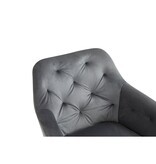 SalesFever Fauteuil met 360° draaifunctie Grijs