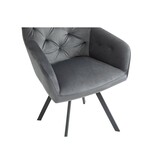 SalesFever Fauteuil met 360° draaifunctie Grijs