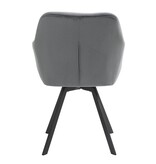 SalesFever Fauteuil met 360° draaifunctie Grijs