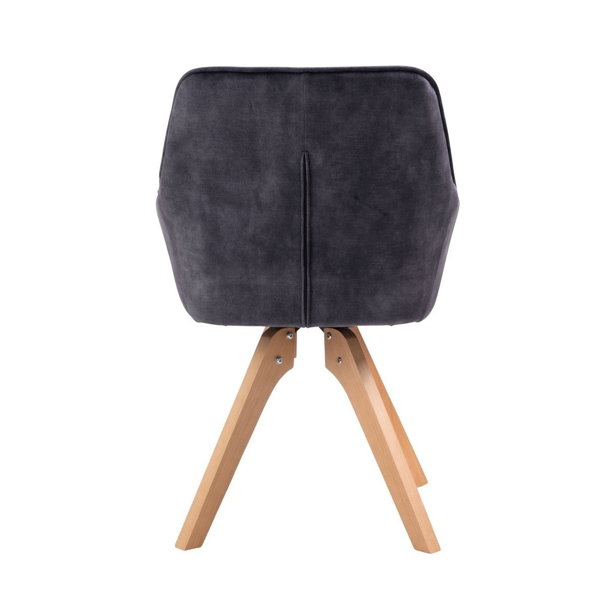 SalesFever Fauteuil vintage fluweel velours, zwart
