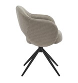 KantoormeubelenPlus Armstoel Cord-Optics lichtgrijs