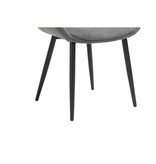 SalesFever Set van 2 corduroy fauteuils grijs