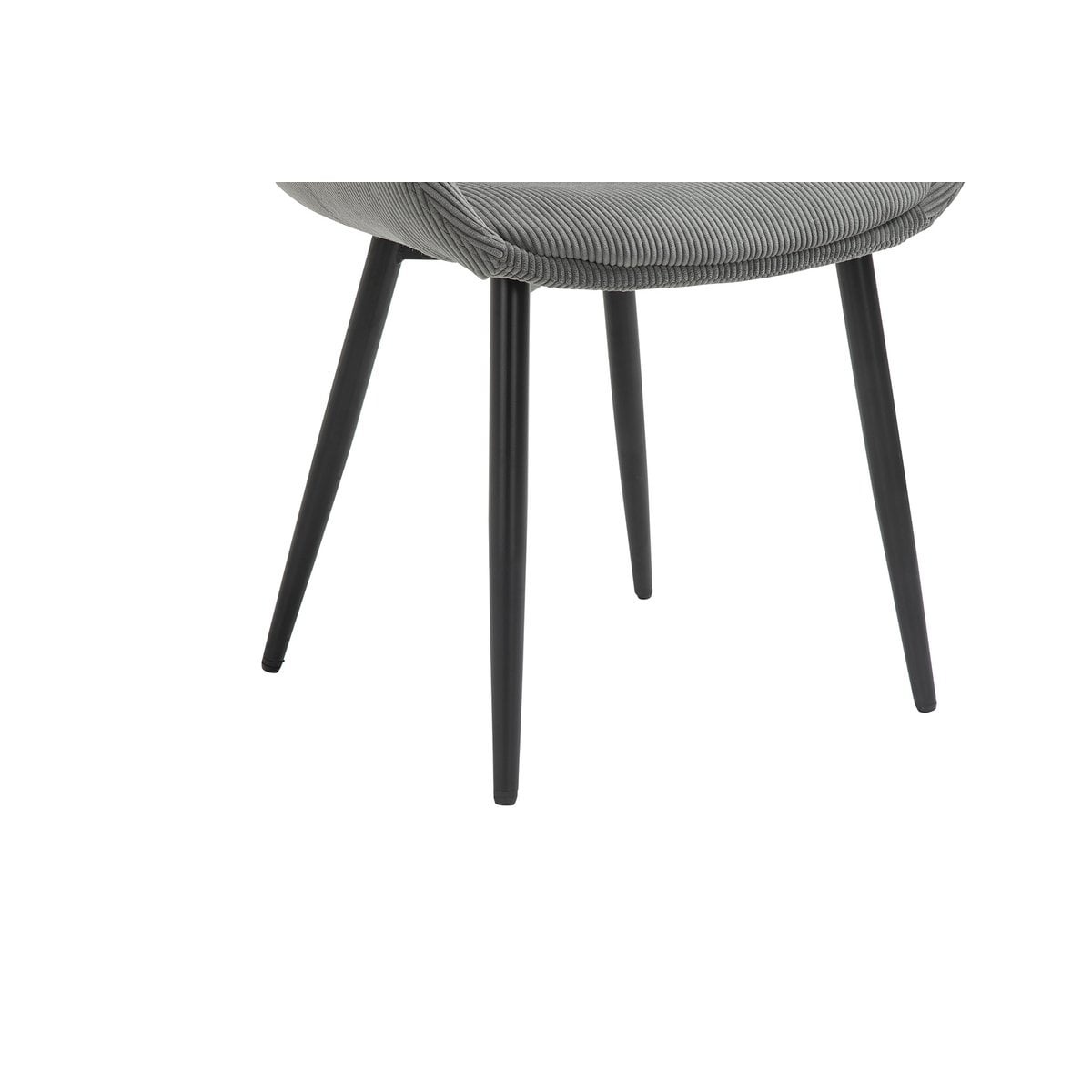 SalesFever Set van 2 corduroy fauteuils grijs