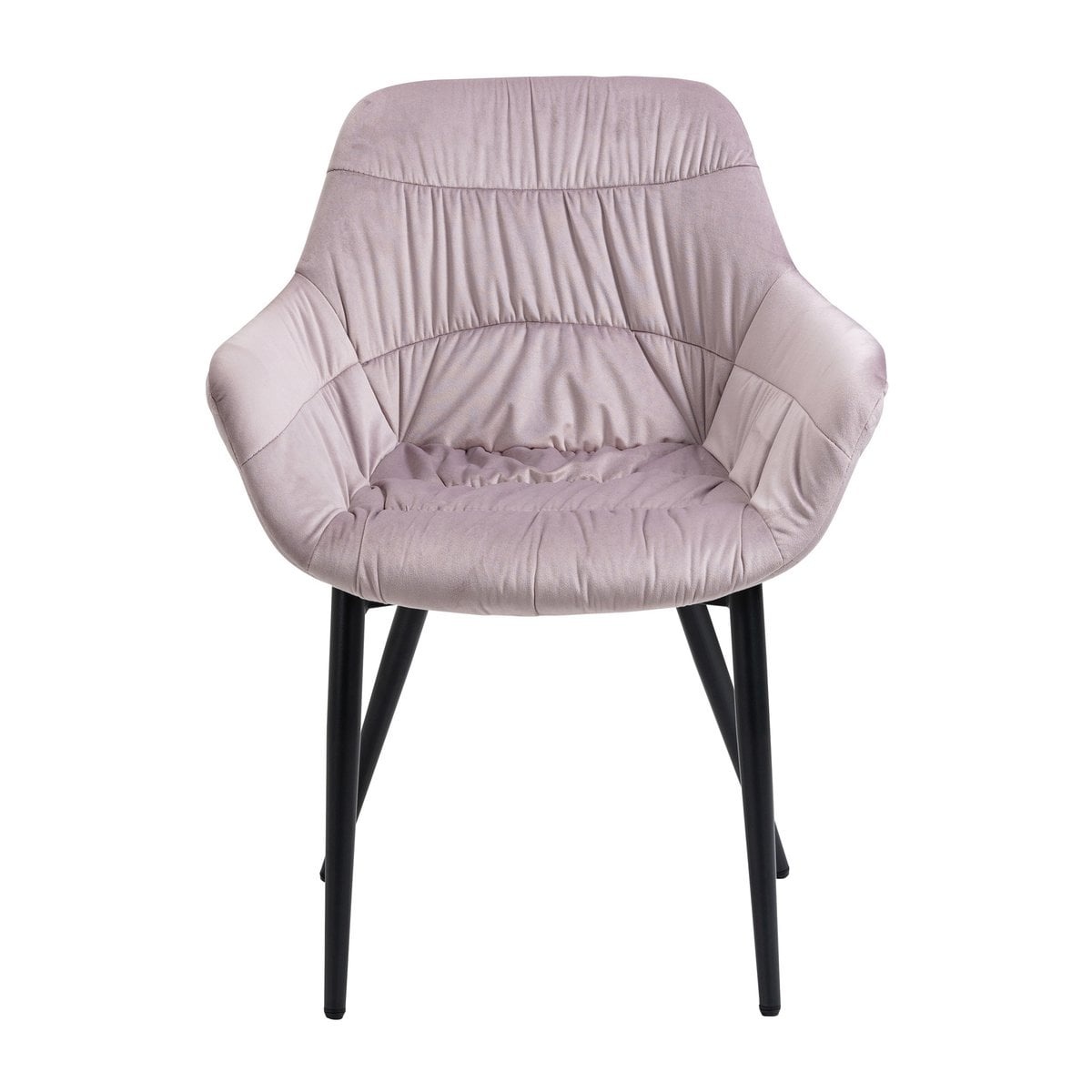 SalesFever Fauteuil met honingraatstiksel in roze fluweel