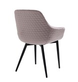 SalesFever Fauteuil met honingraatstiksel in roze fluweel