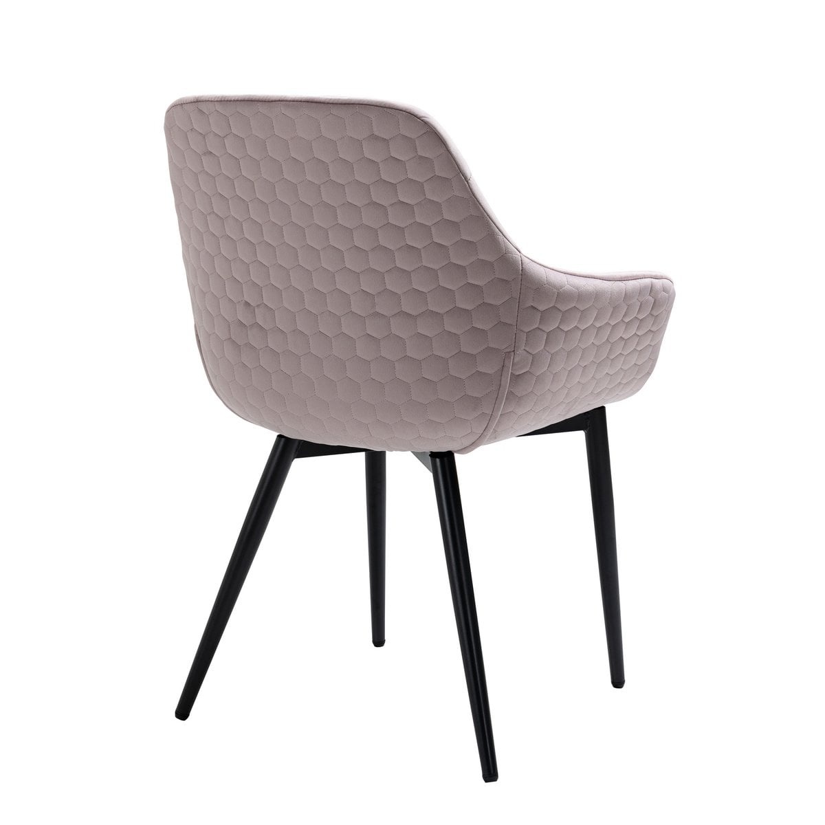 SalesFever Fauteuil met honingraatstiksel in roze fluweel