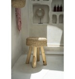 KantoormeubelenPlus De Raffia Kruk - Natuurlijk