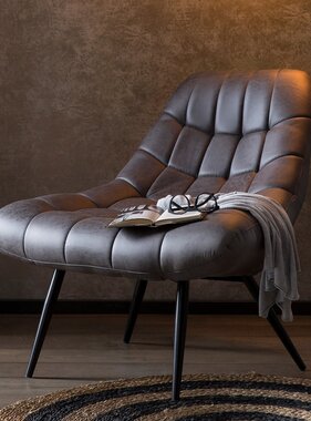 SalesFever Fauteuil XXL kunstleer donkerbruin