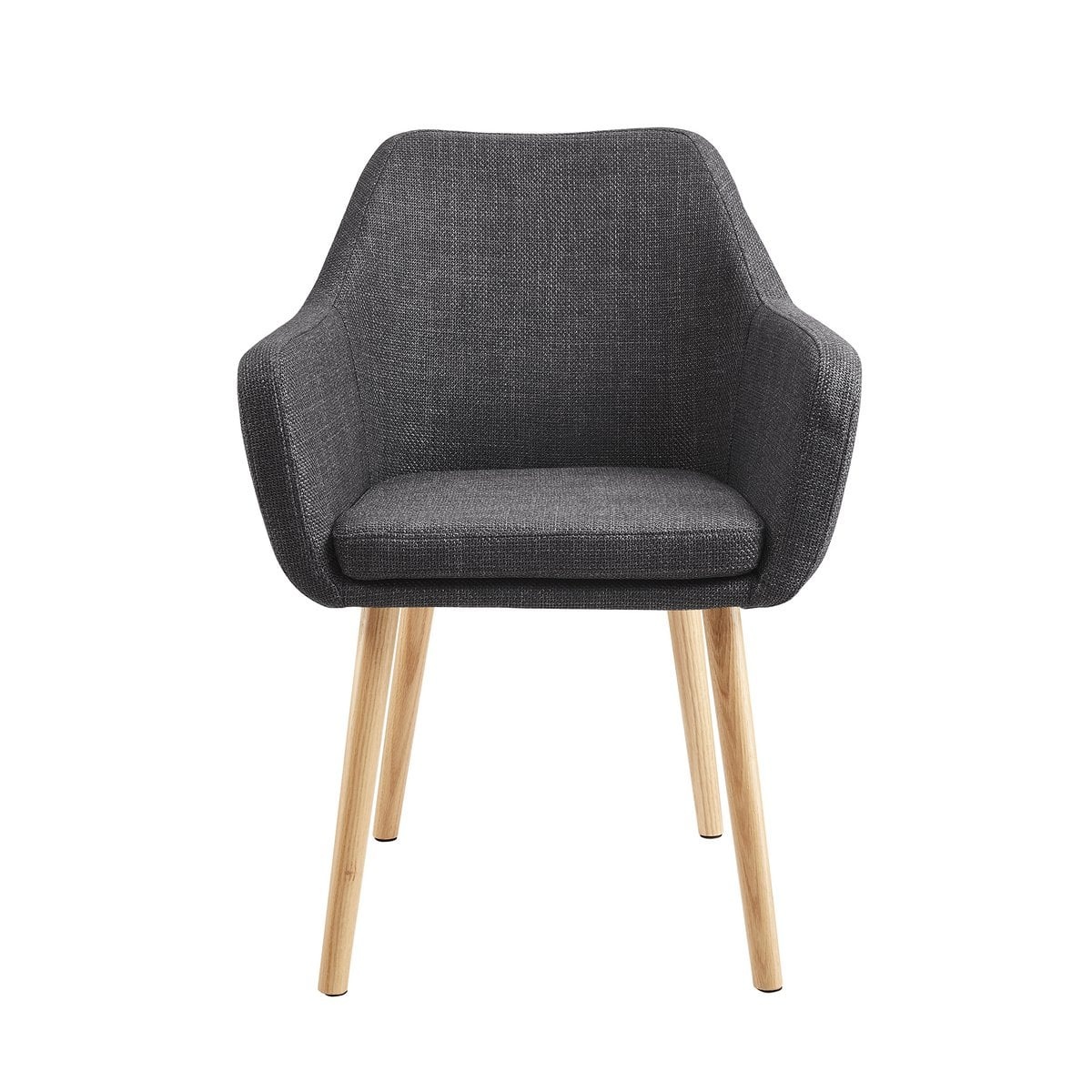 SalesFever Fauteuil structuurstof donkergrijs