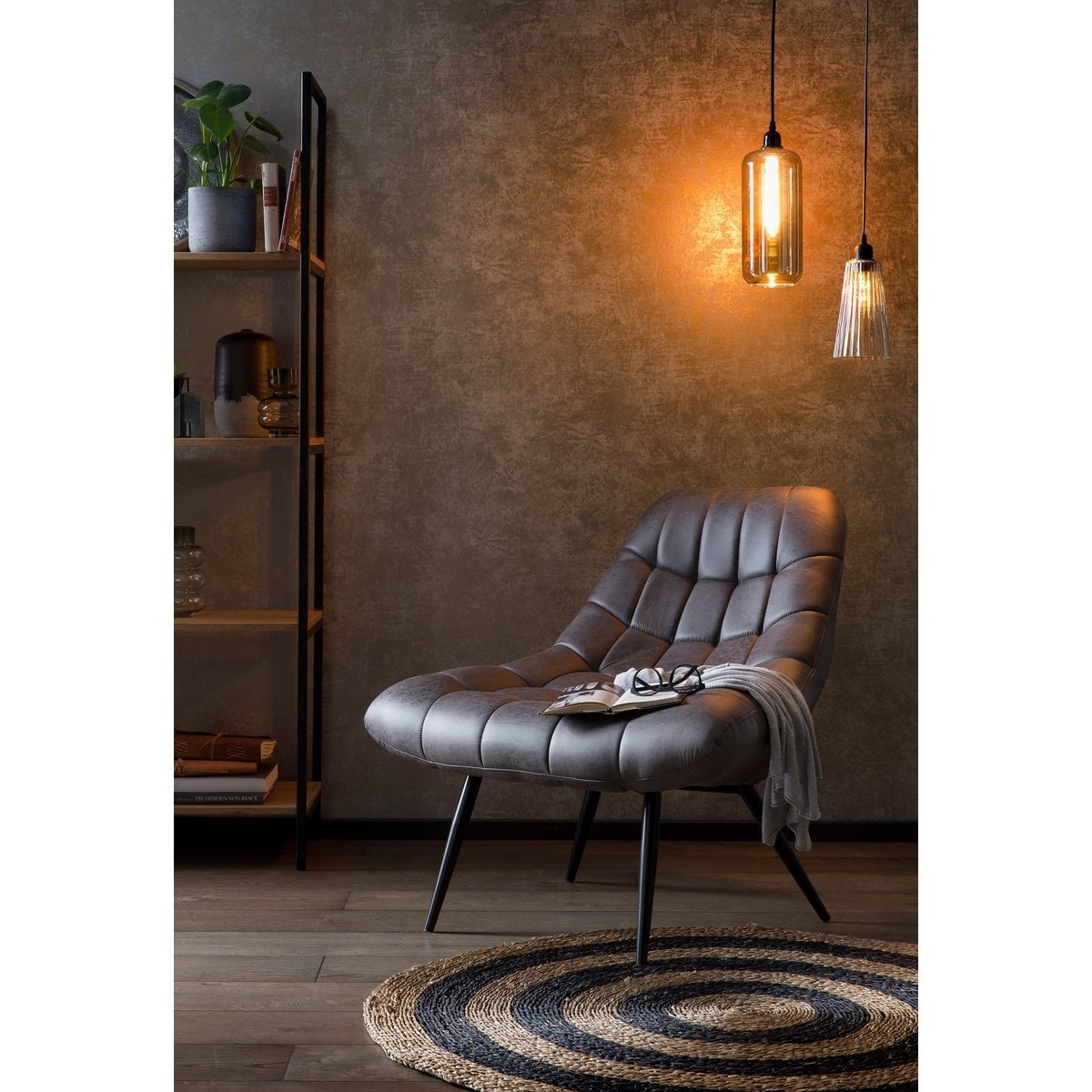 SalesFever Fauteuil XXL kunstleer donkerbruin