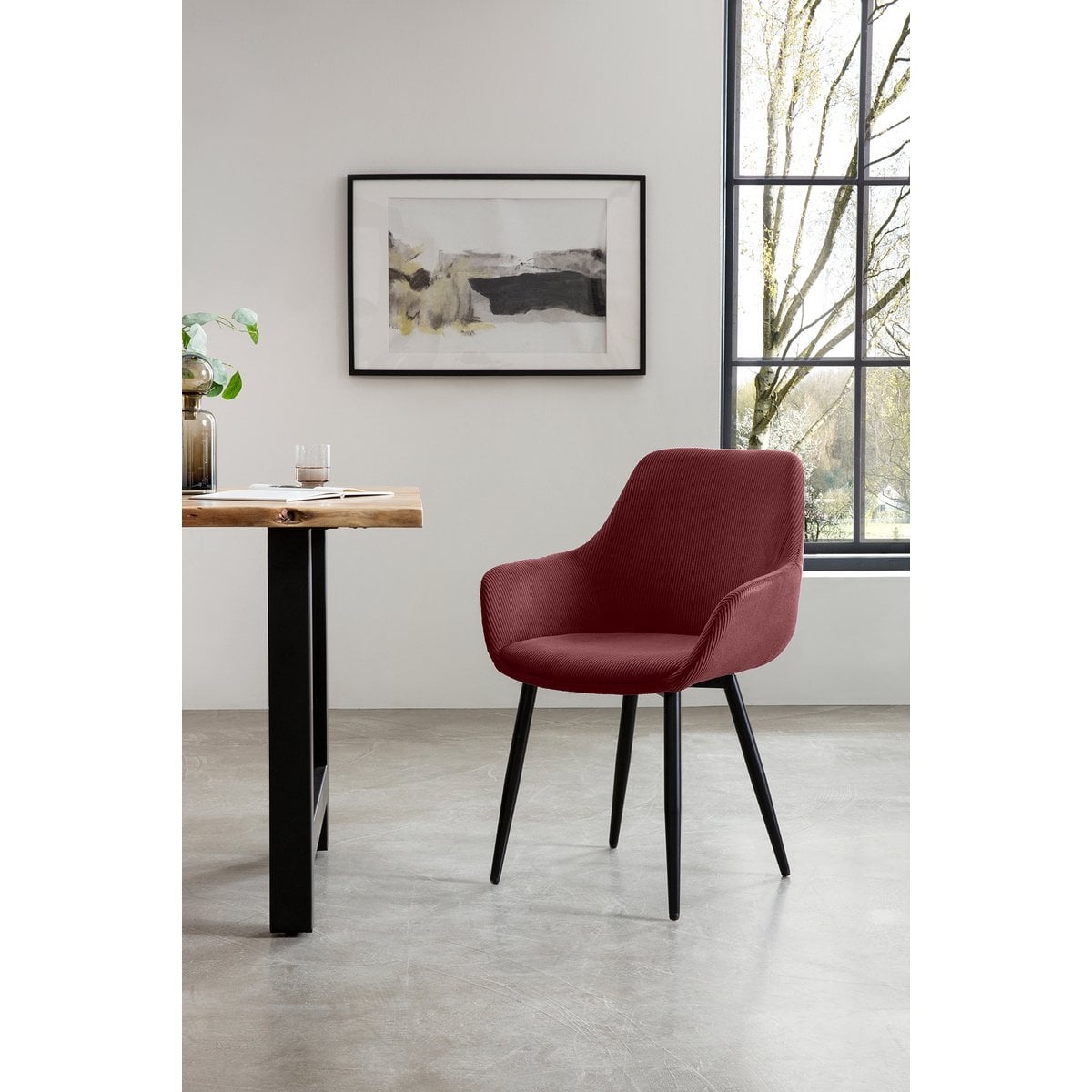 SalesFever Corduroy fauteuil set van 2, bes
