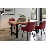 SalesFever Corduroy fauteuil set van 2, bes