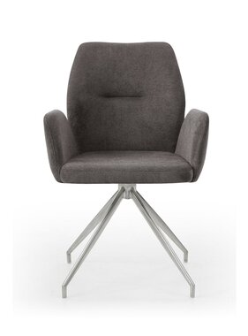SalesFever Fauteuil met 180° draaifunctie Donkergrijs