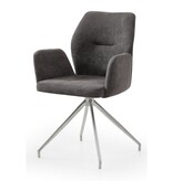 SalesFever Fauteuil met 180° draaifunctie Donkergrijs