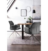 SalesFever Fauteuil met 180° draaifunctie Donkergrijs