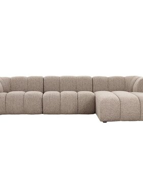 KantoormeubelenPlus Bank New York 4-zits (Rechter Lounge) Sand Boucle