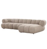 KantoormeubelenPlus Bank New York 4-zits (Rechter Lounge) Sand Boucle