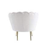 SalesFever Muschelsessel met Bouclé Stoff