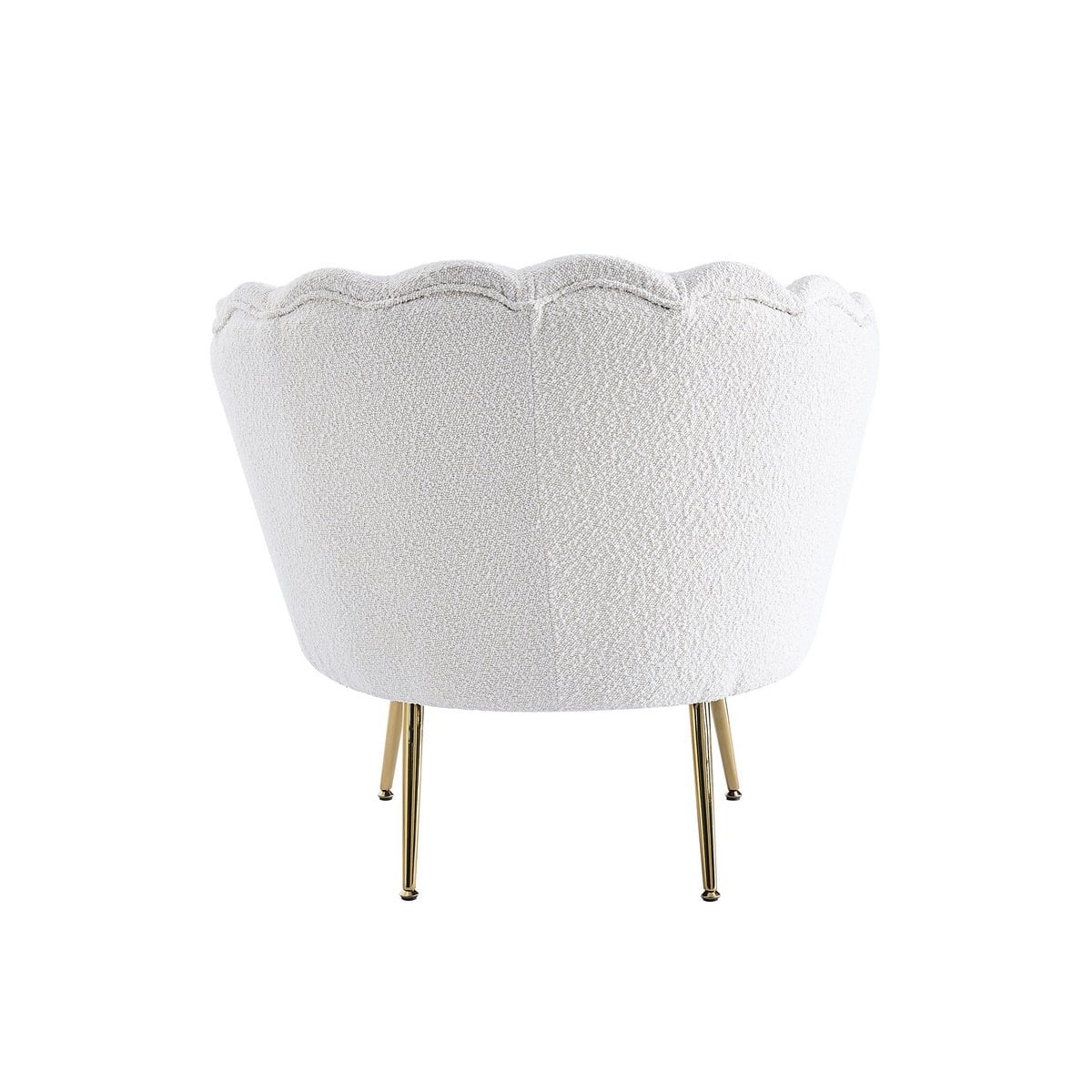 SalesFever Muschelsessel met Bouclé Stoff
