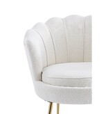 SalesFever Muschelsessel met Bouclé Stoff