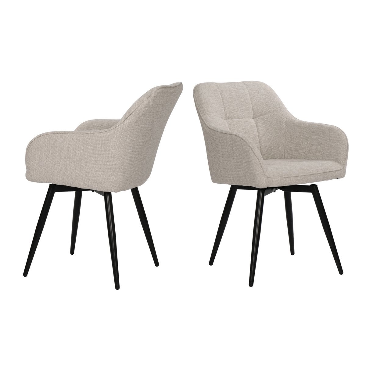 KantoormeubelenPlus Set van 2 fauteuils met draaifunctie