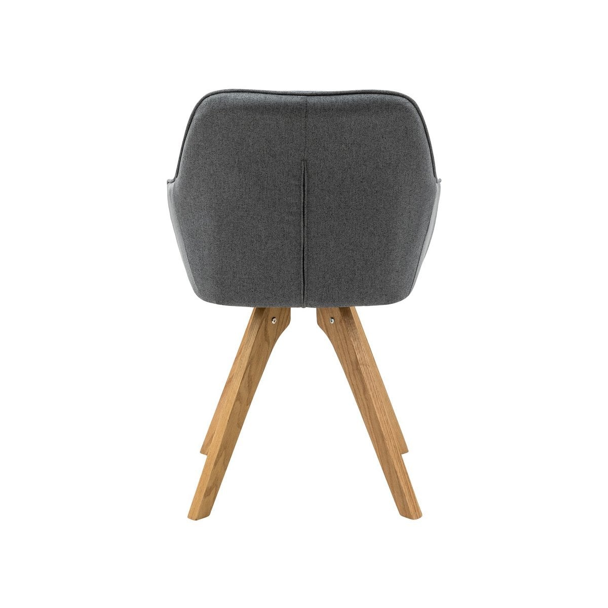 SalesFever Fauteuil set van 2 grijs textiel