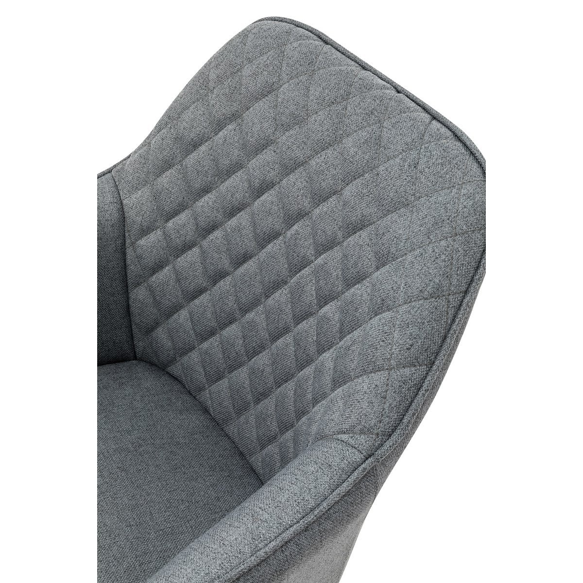 SalesFever Fauteuil set van 2 grijs textiel