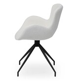 SalesFever Fauteuil met uitgesneden rugleuning Wit