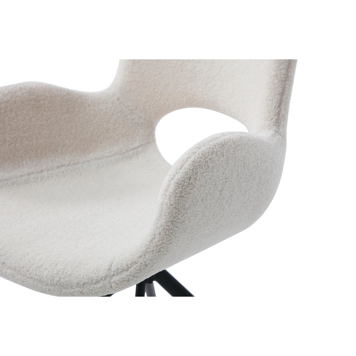 SalesFever Fauteuil met uitgesneden rugleuning Wit