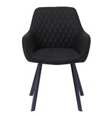 SalesFever Set van 2 fauteuils, antraciet microvezel