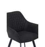 SalesFever Set van 2 fauteuils, antraciet microvezel