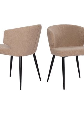 KantoormeubelenPlus Fauteuil set van 2 met teddybont hoes