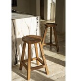 KantoormeubelenPlus De Shibori Barkruk - Naturel