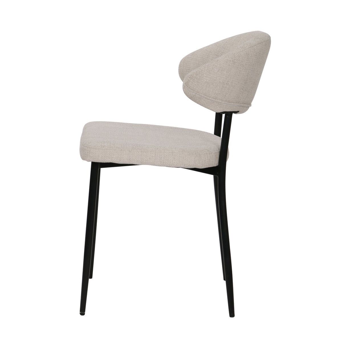 KantoormeubelenPlus Stoelenset van 2 met structuurstof