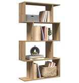 VidaXL Kamerscherm / boekenkast 4-laags 70x24x129 cm hout artisanaal