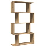 VidaXL Kamerscherm / boekenkast 4-laags 70x24x129 cm hout artisanaal
