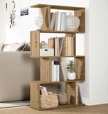 VidaXL Kamerscherm / boekenkast 4-laags 70x24x129 cm hout artisanaal