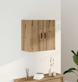 VidaXL Wandkast 60x31x60 cm bewerkt hout artisanaal eikenkleurig