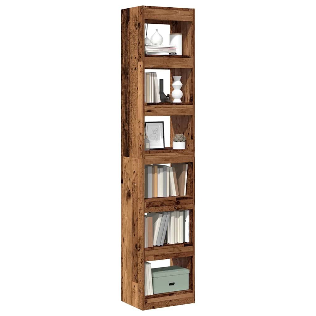 VidaXL Boekenkast/kamerscherm 40x30x198 cm oud houtkleurig