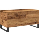 VidaXL Salontafel 90x44,5x45 cm bewerkt hout oud houtkleurig