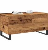 VidaXL Salontafel 90x44,5x45 cm bewerkt hout oud houtkleurig
