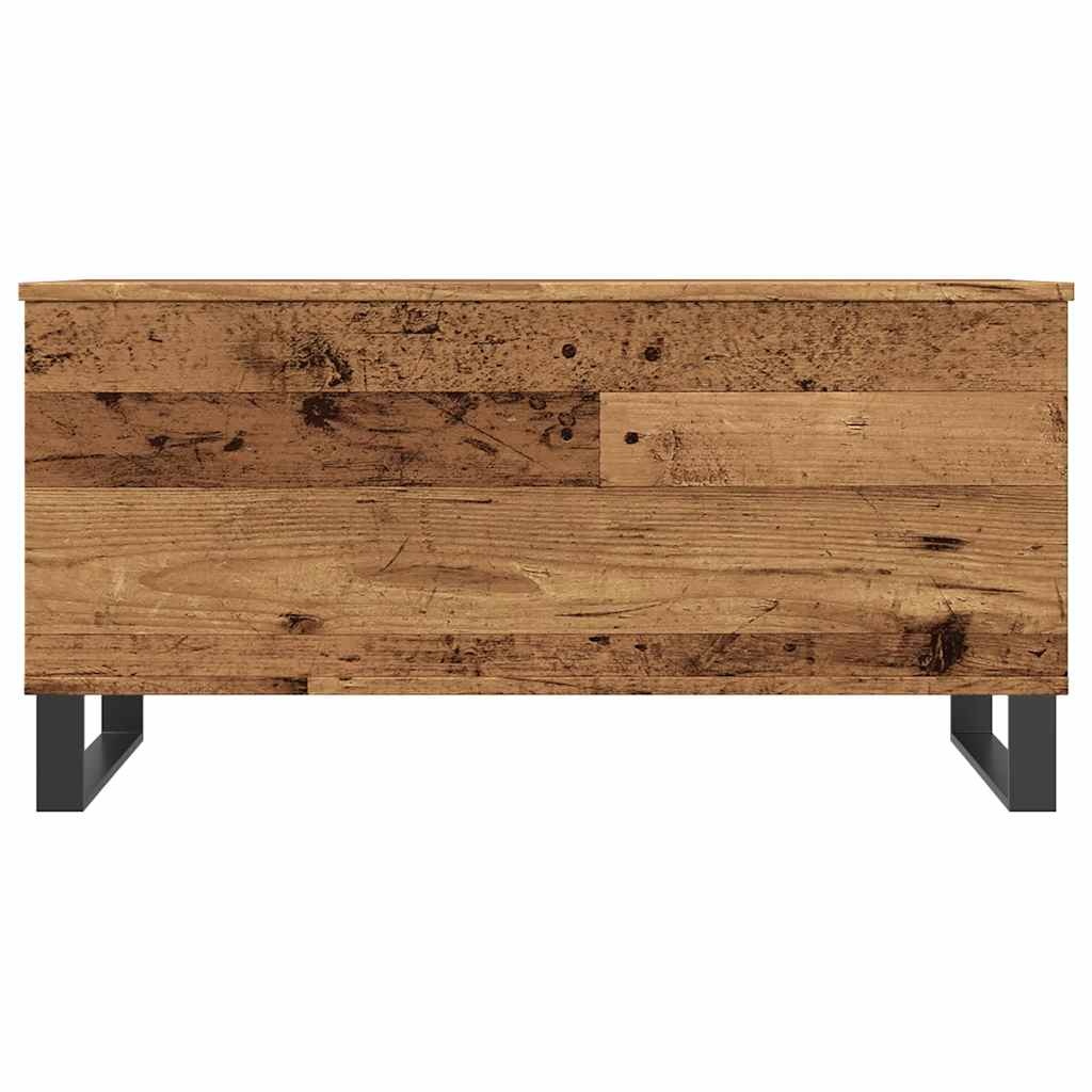 VidaXL Salontafel 90x44,5x45 cm bewerkt hout oud houtkleurig