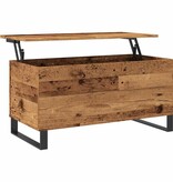VidaXL Salontafel 90x44,5x45 cm bewerkt hout oud houtkleurig