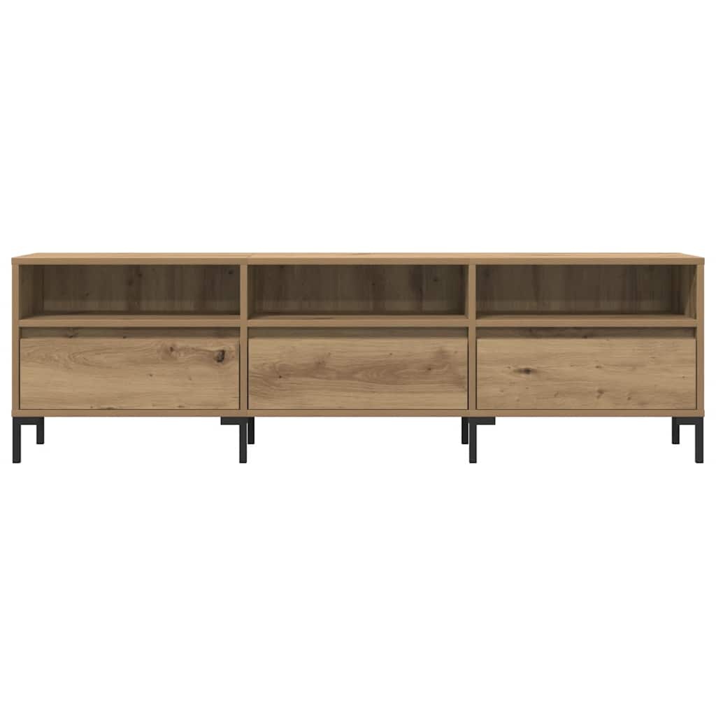 VidaXL Tv-meubel 150x30x44,5 cm bewerkt hout artisanaal eikenkleur