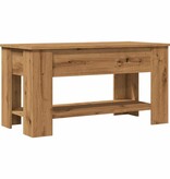 VidaXL Salontafel 101x49x52 cm bewerkt hout artisanaal eikenkleur