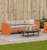 VidaXL Tuinbank 3-zits 189x60x62 cm massief grenenhout wasbruin