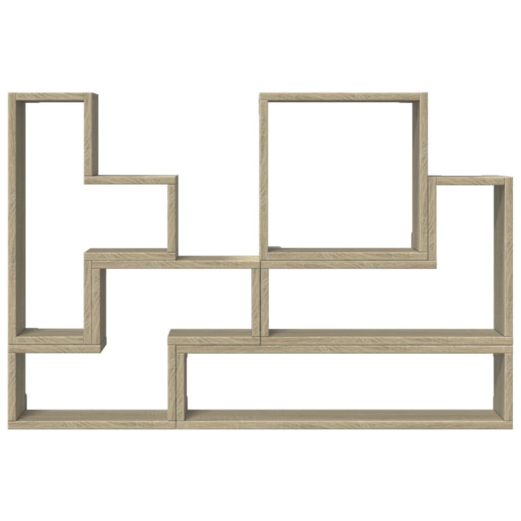 VidaXL Wandschap 96x12x64 cm bewerkt hout sonoma eikenkleurig