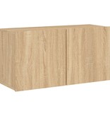 VidaXL Tv-meubel wandgemonteerd 80x30x41 cm sonoma eikenkleurig