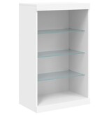 VidaXL Dressoir met LED-verlichting 60,5x37x100 cm wit