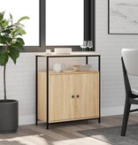 VidaXL Dressoir Sonoma Eiken 70x30x80 cm Bewerkt Hout